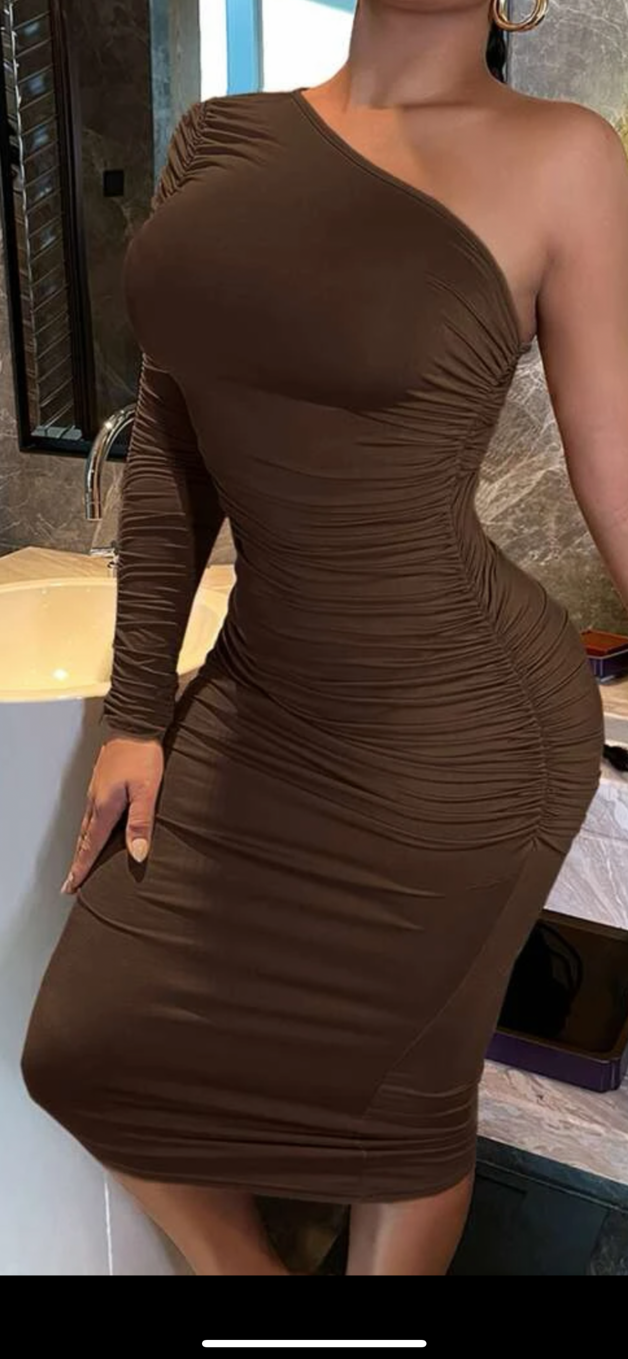 Toya Dress(Brown)