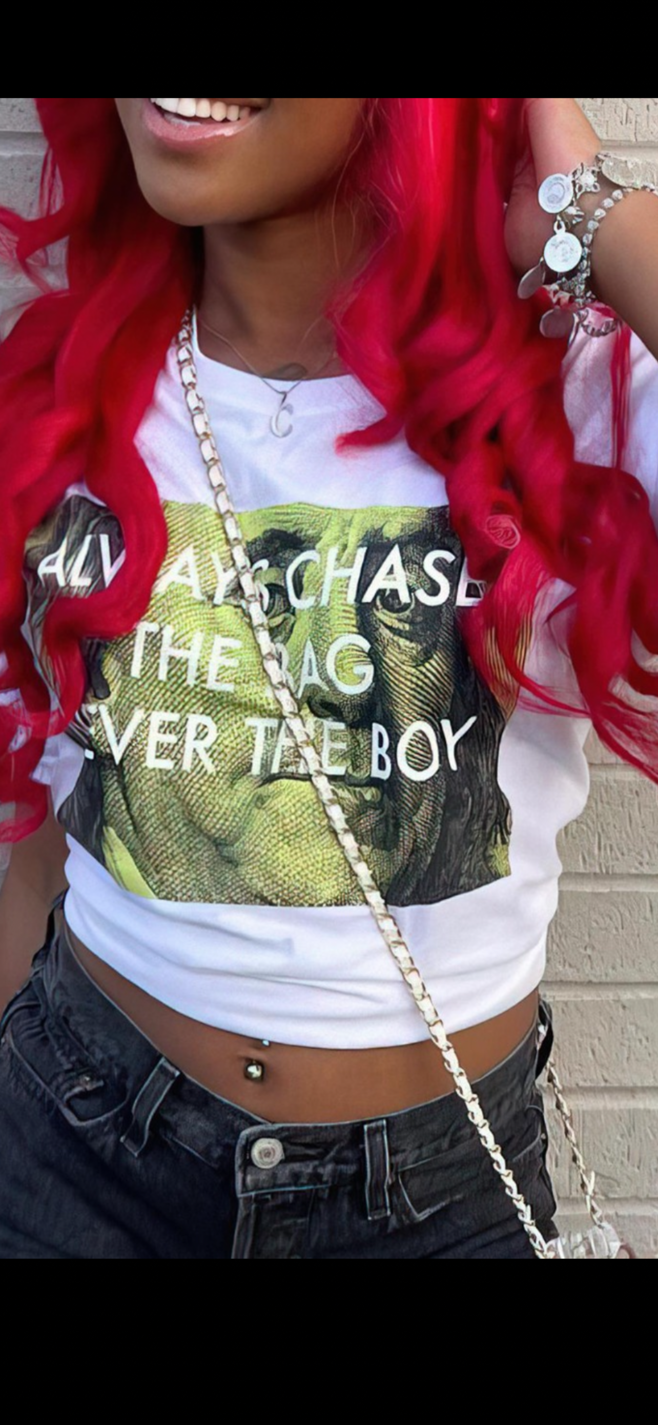 Chase The Bag Never The Boy Tee