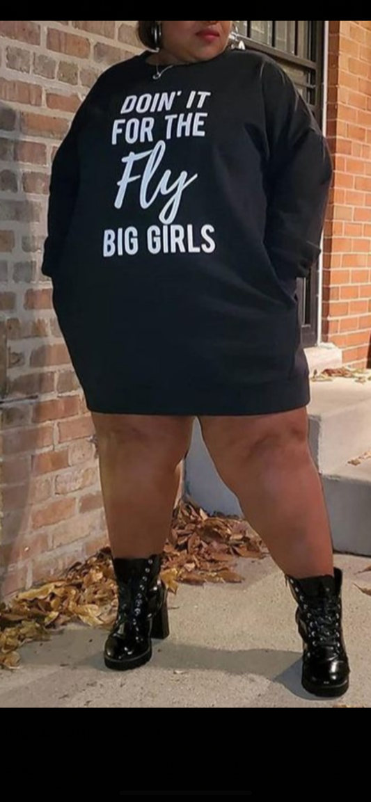 Thick Girl Hoodie Dress