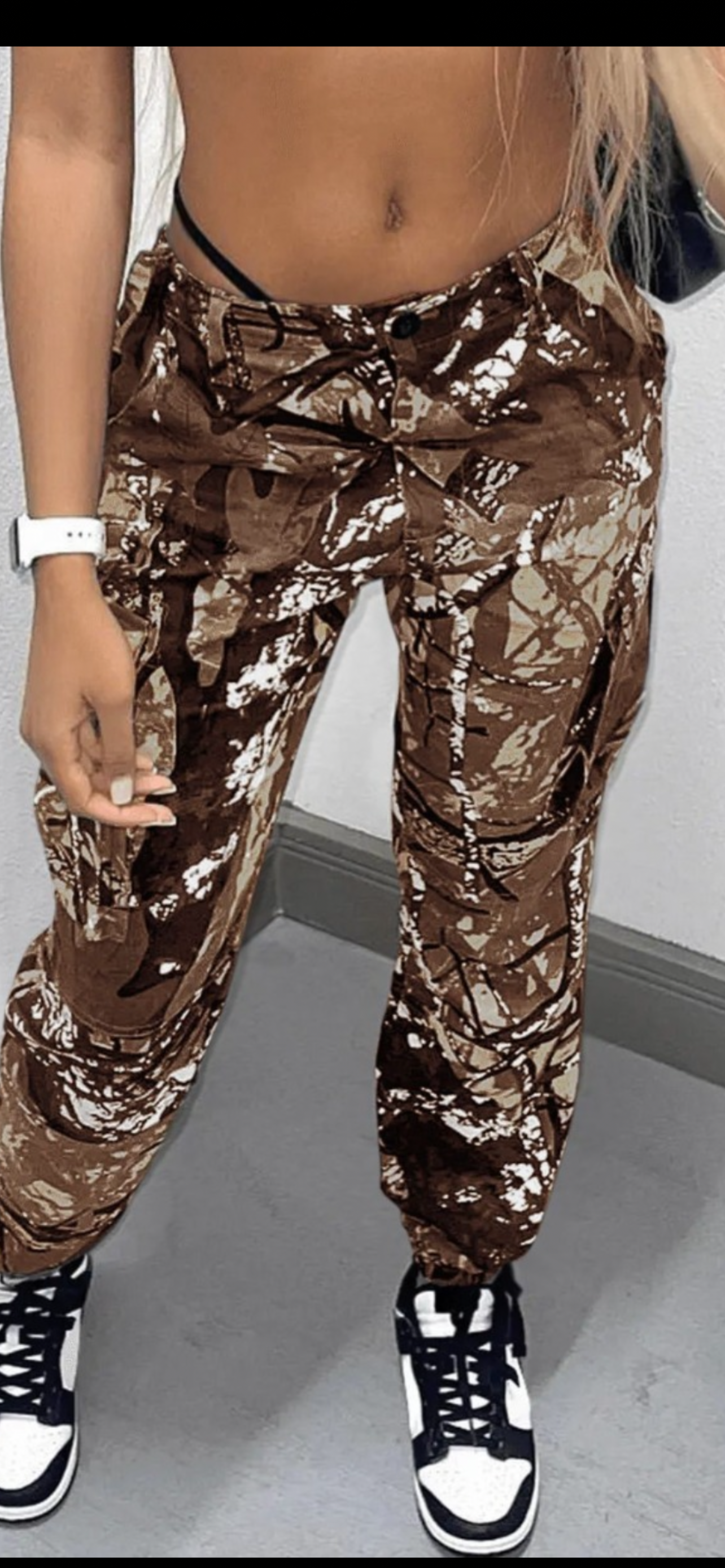 Brown Forest Cargo Pants